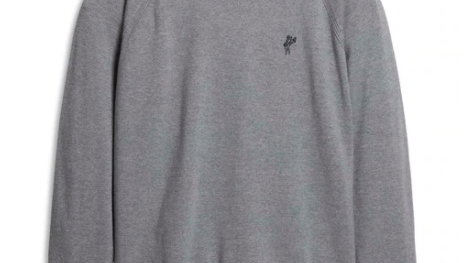 MERINO LUGANO CREW WITH ELBOW PATCHES